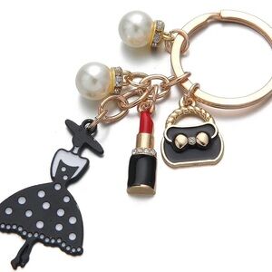 Elegant Woman Fashion Keychain/Bag Charm